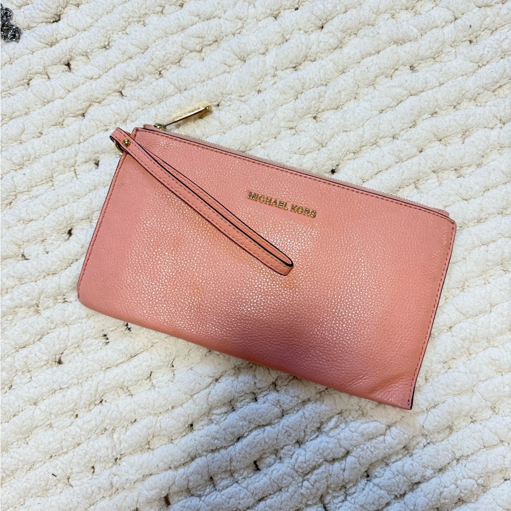 Michael Kors Pink Clutch Wristlet